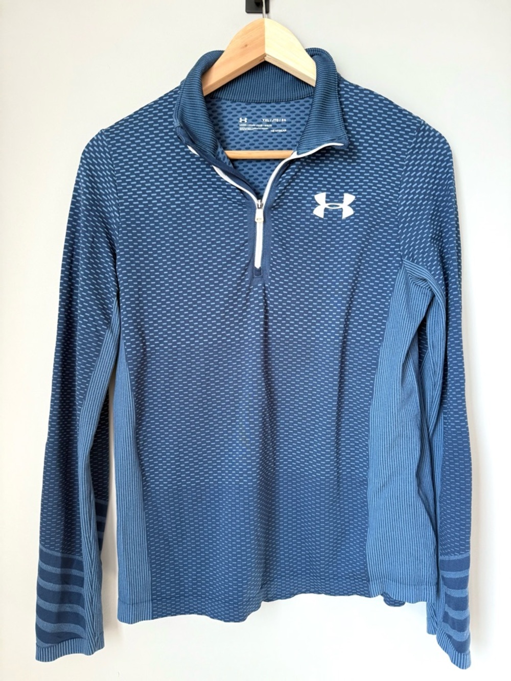 Boys Under Armour Blue Quarter-Zip Performance Pullover
